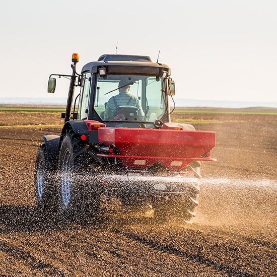 crop field fertilization and soil amending