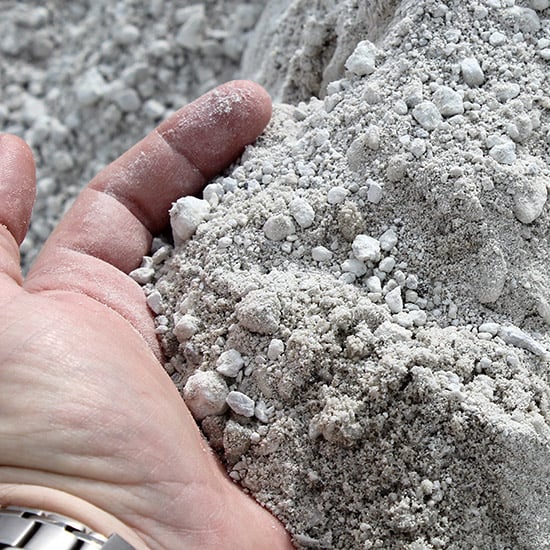 pumice stockpile mine grade 3/8-fines