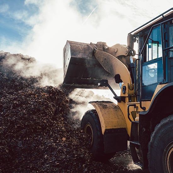 commercial composting operation